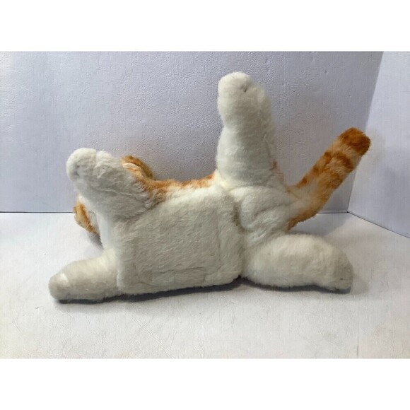Vintage 1991 Takara Purr-fect Orange Tabby Kitten Cat Plush Stuffed Animal 12" - Picture 6 of 7